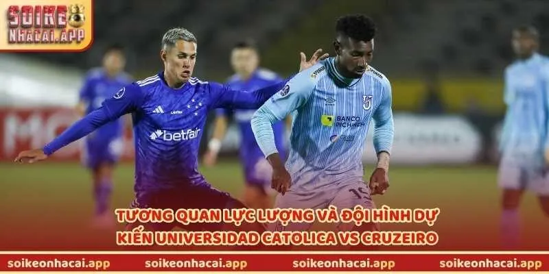Tương quan lực lượng và đội hình dự kiến Universidad Catolica vs Cruzeiro